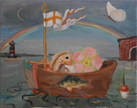 Båten_olja på duk_35x45cm 2023